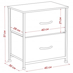 Комод Leset Линкс 2 ящ. (к/з), Каркас Белый, ящики Белые в Заречном - zarechnyy.mebel24.online | фото 8