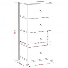 Комод Leset Линкс 4 ящика (МДФ) в Заречном - zarechnyy.mebel24.online | фото 12