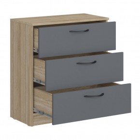 Комод мини Дублин (Дуб Сонома/Графит) в Заречном - zarechnyy.mebel24.online | фото 2