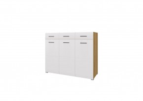 Комод НЕНСИ (Крафт золотой/Белый глянец) в Заречном - zarechnyy.mebel24.online | фото