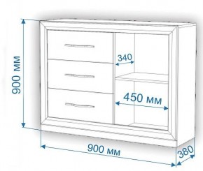 Комод Нобиле Км-120/38 ФГ в Заречном - zarechnyy.mebel24.online | фото 2