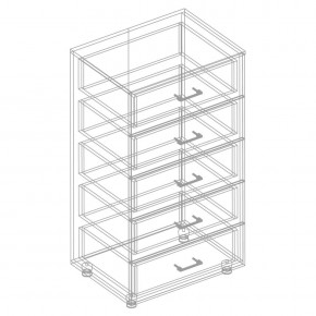 Комод с 5 ящиками "Сандра" в Заречном - zarechnyy.mebel24.online | фото 2