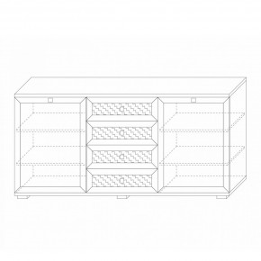 Комодино (фасады глухие) Парма Нео в Заречном - zarechnyy.mebel24.online | фото 5