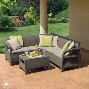 Комплект мебели угловой Корфу Релакс Сет (CORFU II RELAX SET) коричневый в Заречном - zarechnyy.mebel24.online | фото 4