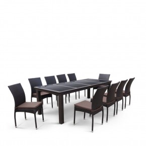 Комплект плетеной мебели T438/Y380A-W53 Brown (10+1) в Заречном - zarechnyy.mebel24.online | фото 2