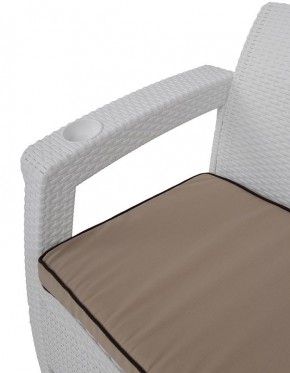 Комплект уличной мебели Yalta Premium Terrace Triple Set (Ялта) белый (+подушки под спину) в Заречном - zarechnyy.mebel24.online | фото 5