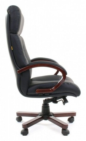 Кресло для руководителя Chairman 421 черный/орех темный, черный в Заречном - zarechnyy.mebel24.online | фото 3