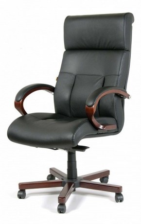 Кресло для руководителя Chairman 421 черный/орех темный, черный в Заречном - zarechnyy.mebel24.online | фото 7