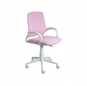 Кресло Ирис White сетка/ткань розовая в Заречном - zarechnyy.mebel24.online | фото 1