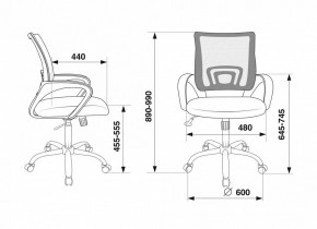 Кресло компьютерное CH-695N/SL/DG/TW-11 в Заречном - zarechnyy.mebel24.online | фото 6