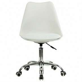 Кресло стул BRABIX "Eames MG-310 CH", хром, пластик белый, экокожа белая, 532923 в Заречном - zarechnyy.mebel24.online | фото 1