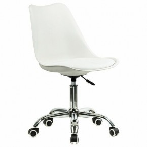Кресло стул BRABIX "Eames MG-310 CH", хром, пластик белый, экокожа белая, 532923 в Заречном - zarechnyy.mebel24.online | фото 2