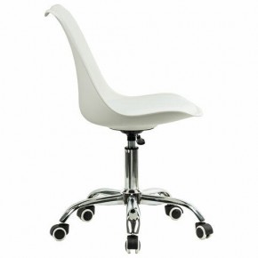 Кресло стул BRABIX "Eames MG-310 CH", хром, пластик белый, экокожа белая, 532923 в Заречном - zarechnyy.mebel24.online | фото 3