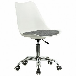 Кресло стул BRABIX "Eames MG-310 CH", хром, пластик белый, ткань серая, 532924 в Заречном - zarechnyy.mebel24.online | фото 2