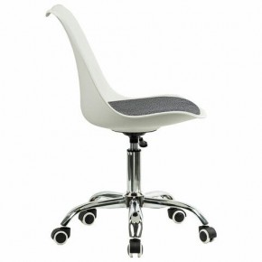 Кресло стул BRABIX "Eames MG-310 CH", хром, пластик белый, ткань серая, 532924 в Заречном - zarechnyy.mebel24.online | фото 3
