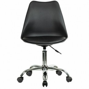 Кресло стул BRABIX "Eames MG-310 CH", хром, пластик черный, экокожа черная, 532925 в Заречном - zarechnyy.mebel24.online | фото 1