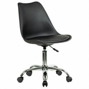 Кресло стул BRABIX "Eames MG-310 CH", хром, пластик черный, экокожа черная, 532925 в Заречном - zarechnyy.mebel24.online | фото 2