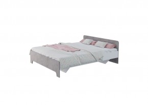 Кровать 1,6 VICTOR + основание (Белый-Бетон) в Заречном - zarechnyy.mebel24.online | фото 2