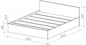 НИЦЦА-14 Кровать 1600 с настилом ЛДСП (НЦ.14) в Заречном - zarechnyy.mebel24.online | фото 3