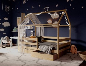 Кровать-домик 80*190 без покраски в Заречном - zarechnyy.mebel24.online | фото