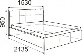 Кровать Изабелла с латами Newtone cacao 1400x2000 в Заречном - zarechnyy.mebel24.online | фото 5