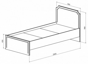 Кровать односпальная ДримСтар ДС-50 в Заречном - zarechnyy.mebel24.online | фото 3