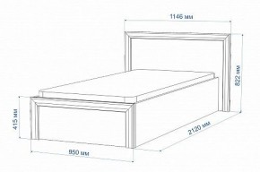 Кровать односпальная Нобиле Кр-90 в Заречном - zarechnyy.mebel24.online | фото 2