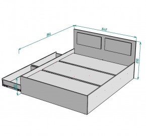 Кровать Ольга L40 (1600) 2 ящика в Заречном - zarechnyy.mebel24.online | фото 2