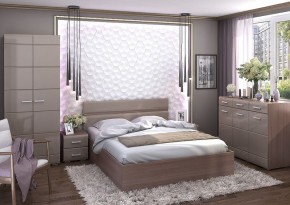 Кровать Вегас 1,4м Шимо темный в Заречном - zarechnyy.mebel24.online | фото 2