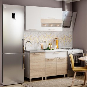 Кухня Айсбери 1.2 м (Белый/Дуб Сонома) в Заречном - zarechnyy.mebel24.online | фото