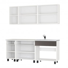 Кухня Дакота 2,0 (бетон пайн/графит) в Заречном - zarechnyy.mebel24.online | фото 2