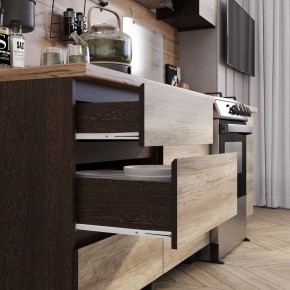 Кухня Энигма 1.6 м (венге/дуб каньон) в Заречном - zarechnyy.mebel24.online | фото 2