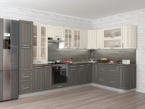 Кухня модульная Луксор серый-белый в Заречном - zarechnyy.mebel24.online | фото 2