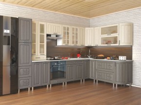 Кухня модульная Луксор серый-кремовый в Заречном - zarechnyy.mebel24.online | фото 4