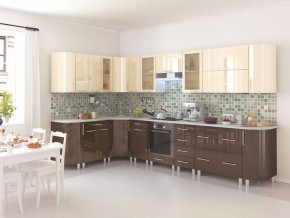 Кухня Танго модульная шоколад-ваниль в Заречном - zarechnyy.mebel24.online | фото 1