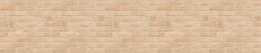 Кухонный фартук 610х3000х1,5 (композит) КМ Кирпич бежевый в Заречном - zarechnyy.mebel24.online | фото
