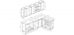 Кухонный гарнитур Антик 2600*1600 (Стол. 38мм) в Заречном - zarechnyy.mebel24.online | фото 2