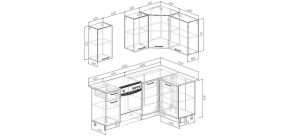 Кухонный гарнитур Белый Глянец 2000*1200 (Стол. 38мм) в Заречном - zarechnyy.mebel24.online | фото 2