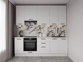 Кухонный гарнитур Белый Глянец 2400 h950 (Стол. 38мм) в Заречном - zarechnyy.mebel24.online | фото