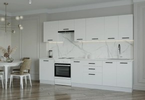 Кухонный гарнитур Белый Глянец 3000 (Стол. 26мм) в Заречном - zarechnyy.mebel24.online | фото 1