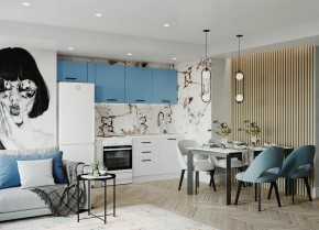 Кухонный гарнитур Капри 2550 (Стол. 26мм) в Заречном - zarechnyy.mebel24.online | фото