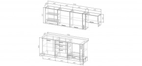 Кухонный гарнитур Меренга 2550 (Стол. 38мм) в Заречном - zarechnyy.mebel24.online | фото 2