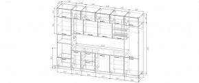 Кухонный гарнитур Санторини 3400 (Стол. 38мм) в Заречном - zarechnyy.mebel24.online | фото 2