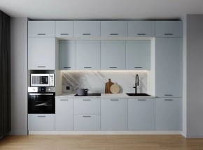 Кухонный гарнитур Смоки 3400 (Стол. 38мм) в Заречном - zarechnyy.mebel24.online | фото