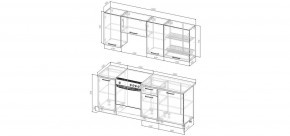 Кухонный гарнитур Виола 2000 (Стол. 38мм) в Заречном - zarechnyy.mebel24.online | фото 2