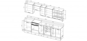 Кухонный гарнитур Виола 3000 (Стол. 38мм) в Заречном - zarechnyy.mebel24.online | фото 2