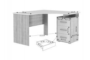 ЛАЙТ 2 Стол компьютерный угловой (1200) в Заречном - zarechnyy.mebel24.online | фото 2
