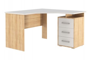 ЛАЙТ 2 Стол компьютерный угловой (1200) Дуб Сонома/Белый в Заречном - zarechnyy.mebel24.online | фото