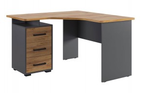 ЛАЙТ 2 Стол компьютерный угловой (1200) Графит/Дуб Крафт Золотой в Заречном - zarechnyy.mebel24.online | фото