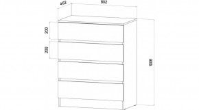 ЛЕНОРА Спальный гарнитур (модульный) графит в Заречном - zarechnyy.mebel24.online | фото 3